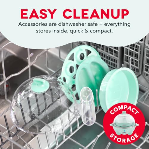 Rapid Electric Egg Cooker - 7-Egg Boiler, Poacher & Omelet Maker