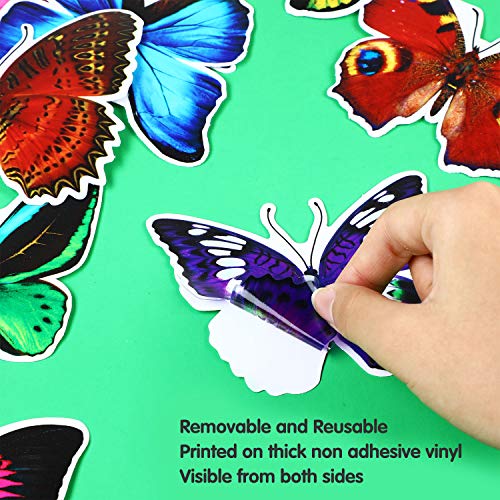 40 Butterfly Window Stickers - Bird Strike Prevention Clings