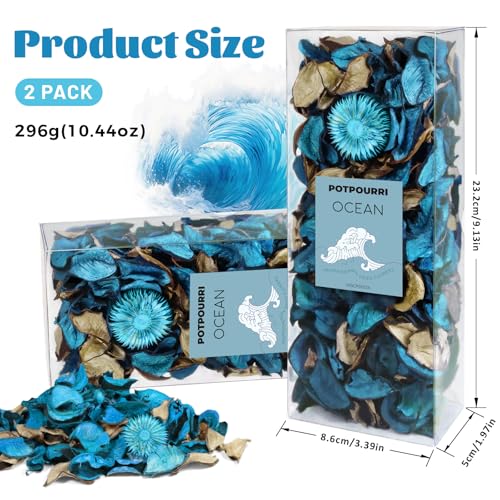 Ocean Scented Potpourri Bowl Filler with Essential Oil for Home Decor