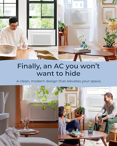 6,000 BTU Window Air Conditioner Cools 250 Sq Ft Smart AC Unit