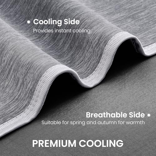 Topcee Queen Size Cooling Blanket for Hot Sleepers & Night Sweats