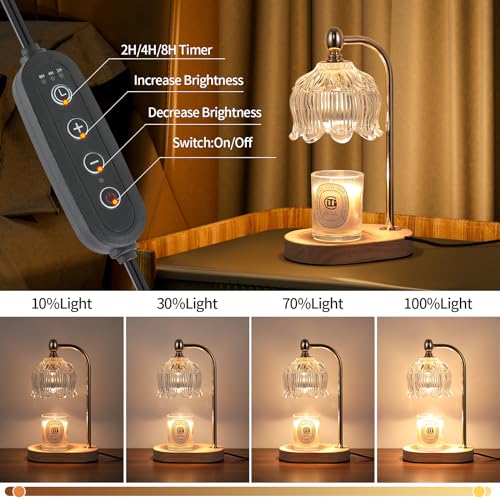 Candle Warmer Lamp with Timer & Dimmer - Electric Wax Melter