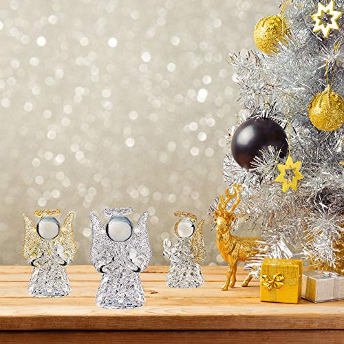 12-Pack Christmas Angel Ornaments Glass Hanging Tree Decorations