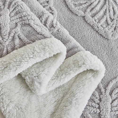 UKELER Pink 60x80 Inch Sherpa Fleece Blanket - Soft Twin Size Throw for Bed Couch All Season