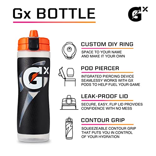 Gatorade Gx Refillable Squeeze Bottle Black 30oz
