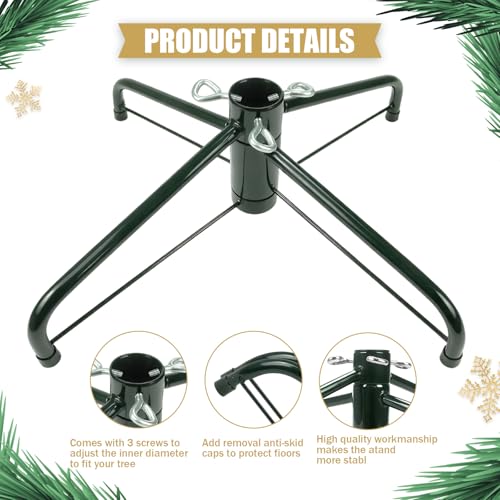 Heavy-Duty Folding Christmas Tree Stand for 3-7 ft Artificial Trees
