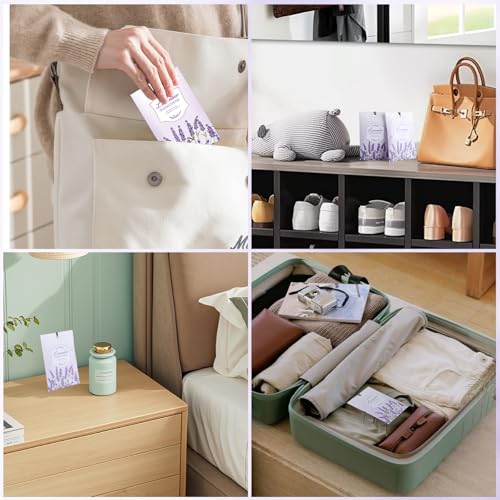 Lavender Scented Sachets for Drawers and Closets - 16 Pack Air Freshener