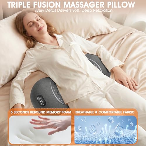 3-in-1 Electric Lumbar Support Pillow with Heat & Massage