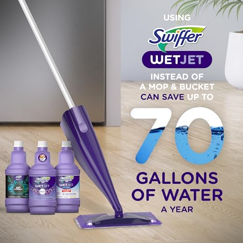 Swiffer WetJet Multi-Purpose Floor Cleaner Solution Lavender 42.2 Fl Oz 2-Pack