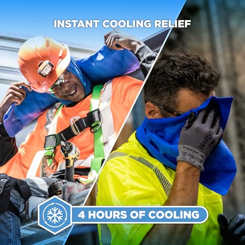 Evaporative Cooling Towel for Sports and Outdoor Relief, 13 x 29.5 Inches
