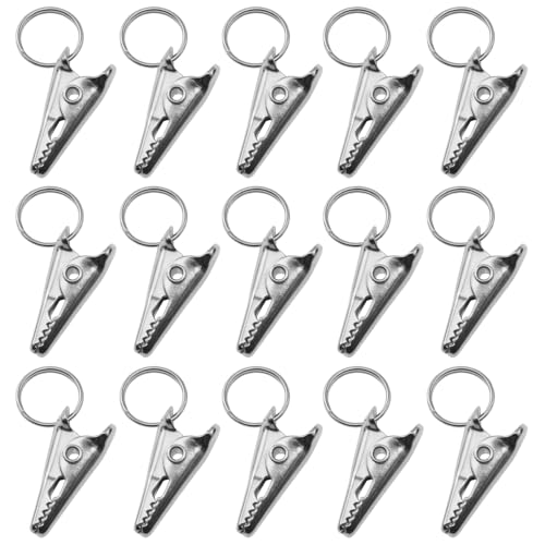 40-Pack Metal Alligator Clips with Double Loops for Christmas Tree Ornaments