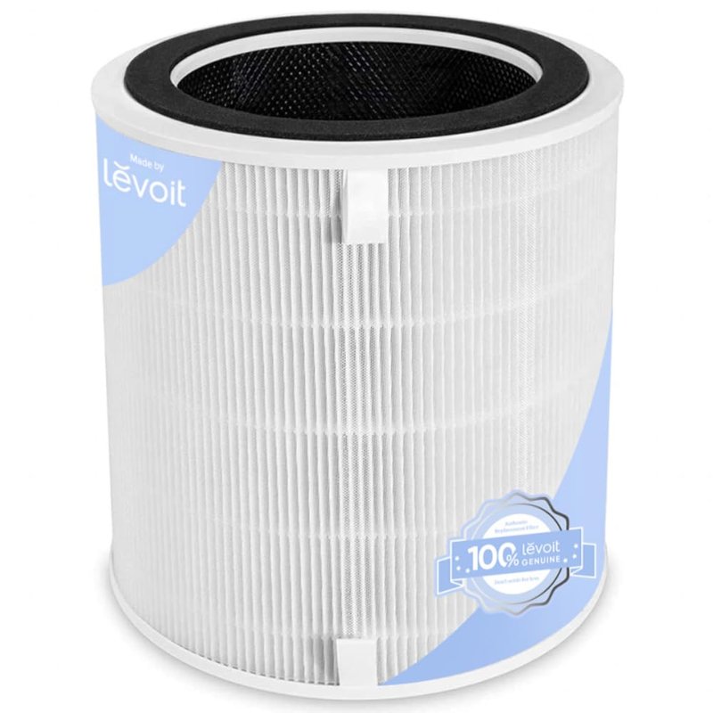 LEVOIT LV-H135 Replacement Filter, Genuine Air Purifier Filters, High-Efficiency Activated Carbon for Removal of Smoke, Odor, Allergens, Pollen, LV-H135-RF, White,1 Pack