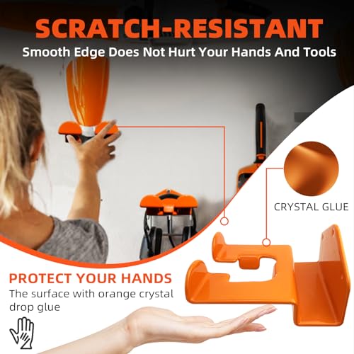 Heavy Duty Trimmer Wall Hanger and Weed Wacker Storage Rack