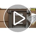75 Liter Stainless Steel Step Trash Can with Rear Bag Storage