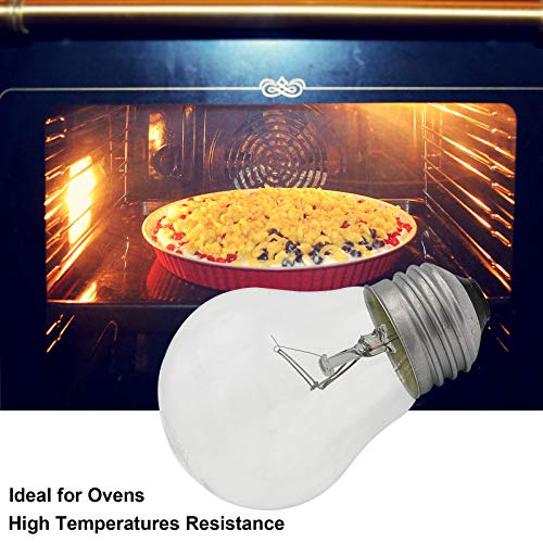 40W High Temperature Oven Light Bulb, E26 Medium Base, 2-Pack