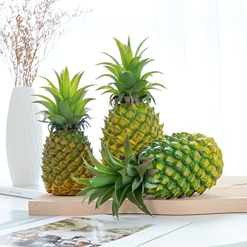 Lifelike Artificial Pineapple Decoration - Eco-Friendly Simulated Fruit for Home & Kitchen