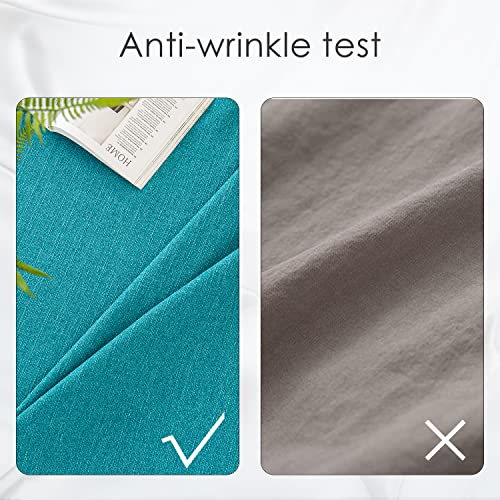BALCONY & FALCON Waterproof Lake Blue 118" x 57" Rectangle Tablecloth
