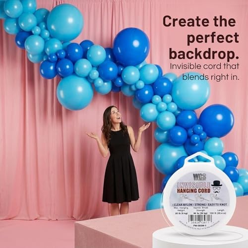 Invisible Hanging Wire 100ft Clear Nylon Cord for Decor and Picture Frames