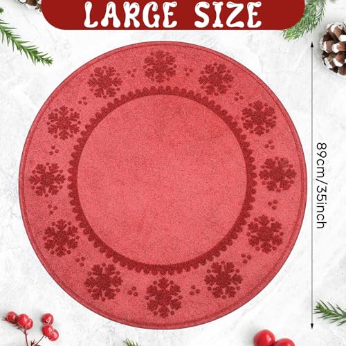 35" Waterproof Christmas Tree Stand Mat - Heavy Duty Floor Protector