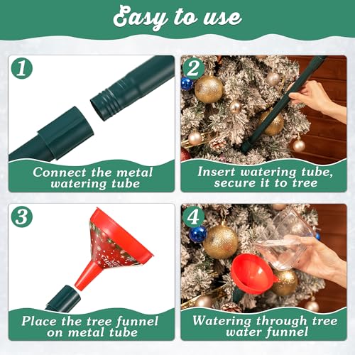 Dreyoo 44-Inch Adjustable Christmas Tree Watering Funnel & Stick System