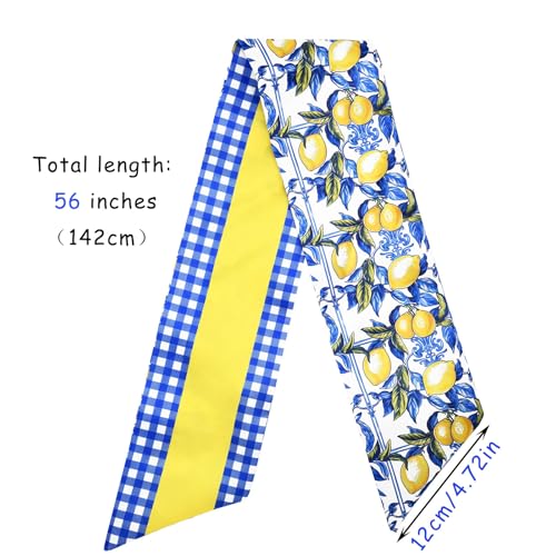 Lemon Wreath Sash for Front Door Summer Farmhouse Decor