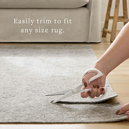 Non-Slip Rug Pad 8x10 - 1/8" Thick Reversible Cushion for Hardwood & Carpet
