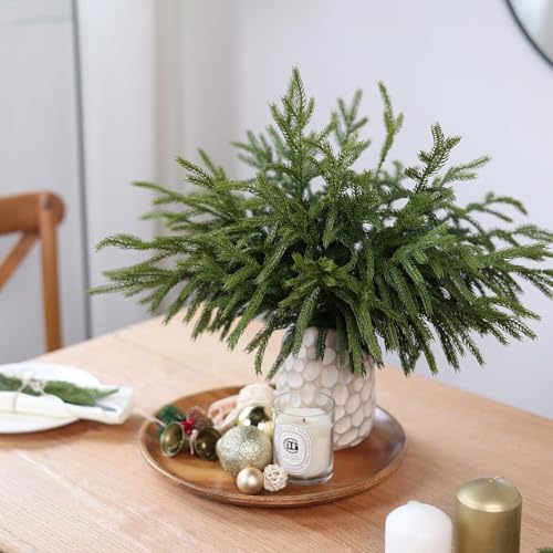 16Pcs 18in Lifelike Norfolk Pine Branches for Vase - YXZZWL