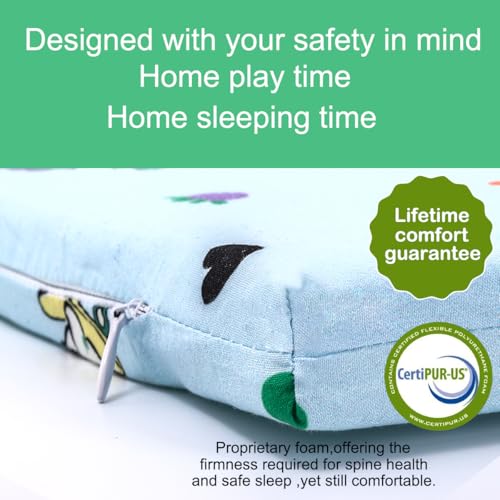 Pack and Play Mattress 38" x 26" - Tri-Fold Breathable Playpen Foam Mattress
