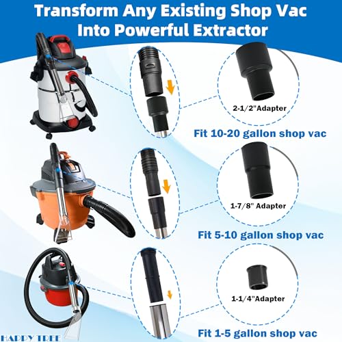 Universal Shop Vacuum Extractor Attachment for Upholstery and Carpet Cleaning