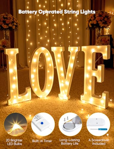 12 Pack Battery Operated Fairy Lights - 8 Modes 7ft Warm White LED String Lights