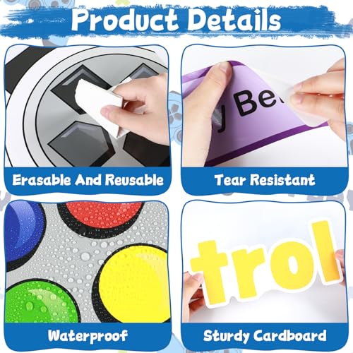 Growth Mindset Bulletin Board Set - Video Game Classroom Decor (49 Pieces)