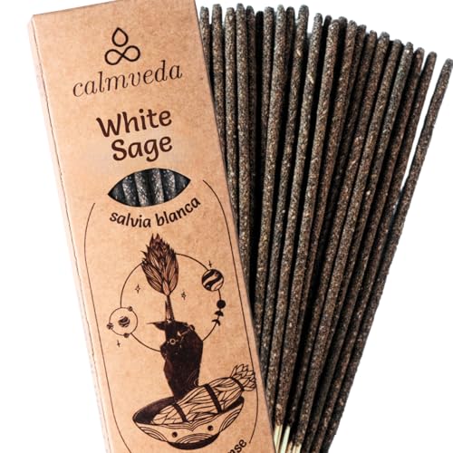 Organic California White Sage Incense Sticks - 9 Inch Smudge Sticks (24 Pack)