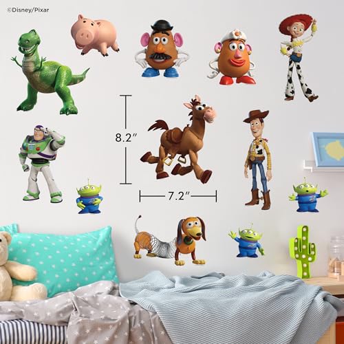Peel and Stick Wall Decals - 12 Pack Removable Vinyl Stickers for Kids Room