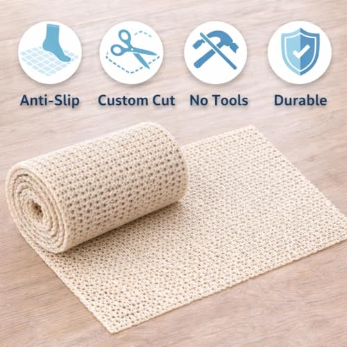 Custom Cut Non-Slip Mattress Pad for Stability and Grip - Queen