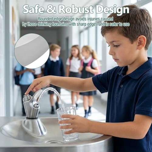 Wall-Mounted Stainless Steel Drinking Fountain for Commercial Spaces