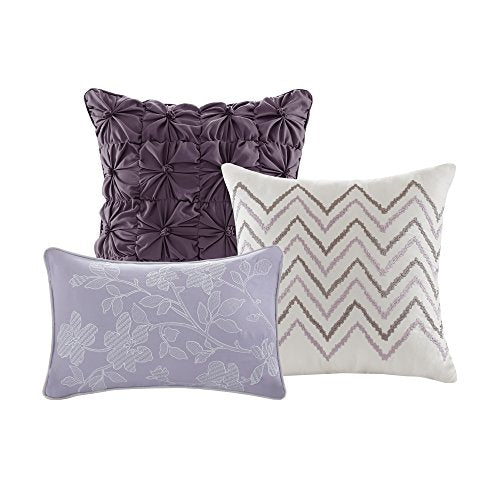 Floral Taupe King Coverlet Set with Pillows - Breathable Summer Bedding