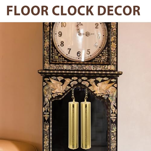 Grandfather Clock Weight Replacement with Chains - 8.3 Inch Decorative Set