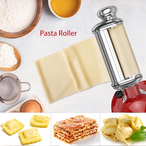 3-Piece Stainless Steel Pasta Maker Attachment for Stand Mixers
