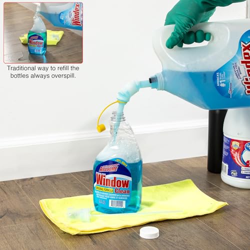 ALLSPOUT Extendable No-Drip Pour Spouts 3-Pack for Quart & Gallon Jugs