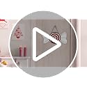 Christmas Red Peppermint Candy Front Door Sign - Xmas Glitter White, Candy Variation