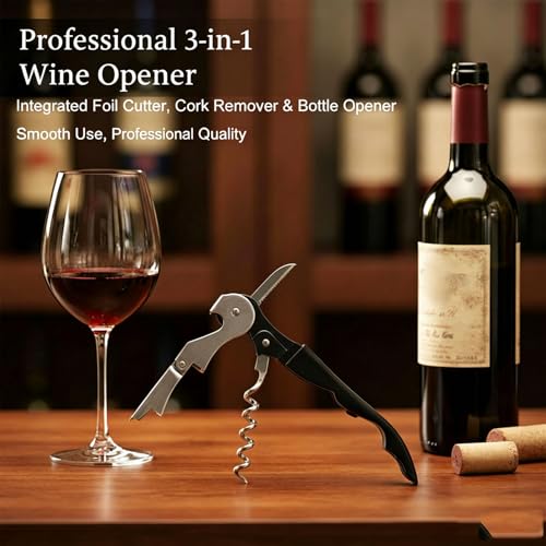 ODKCAL 4-Pack Waiter Corkscrew Wine Opener Set – Stainless Steel Bottle Openers