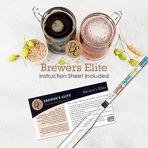 Triple Scale Hydrometer for Home Brew Beer, Wine and Kombucha