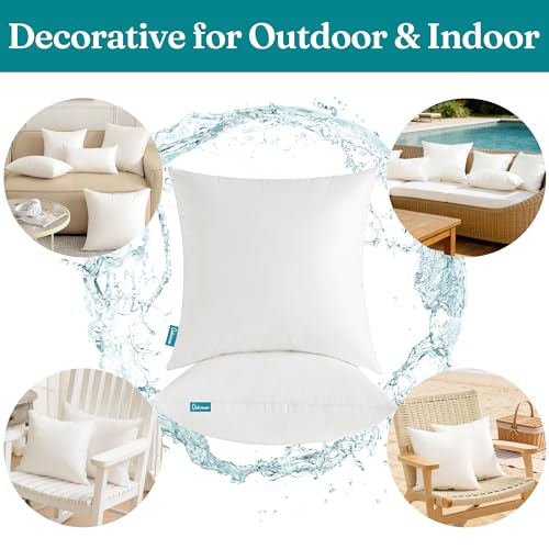 Oubonun 12x20 Waterproof Lumbar Outdoor Pillow Inserts - Set of 2