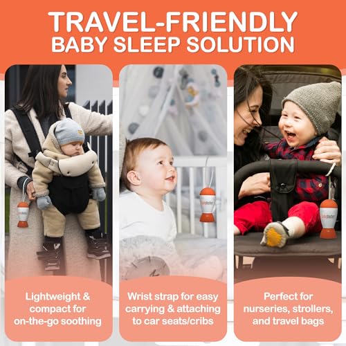 Portable Baby Sound Machine - Rhythmic Shushing Sleep Soother for Newborns