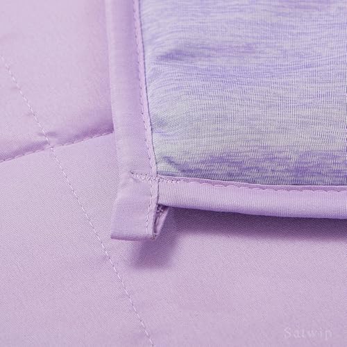 Cooling Weighted Blanket Queen Size 15lbs - Soft & Breathable 60x80