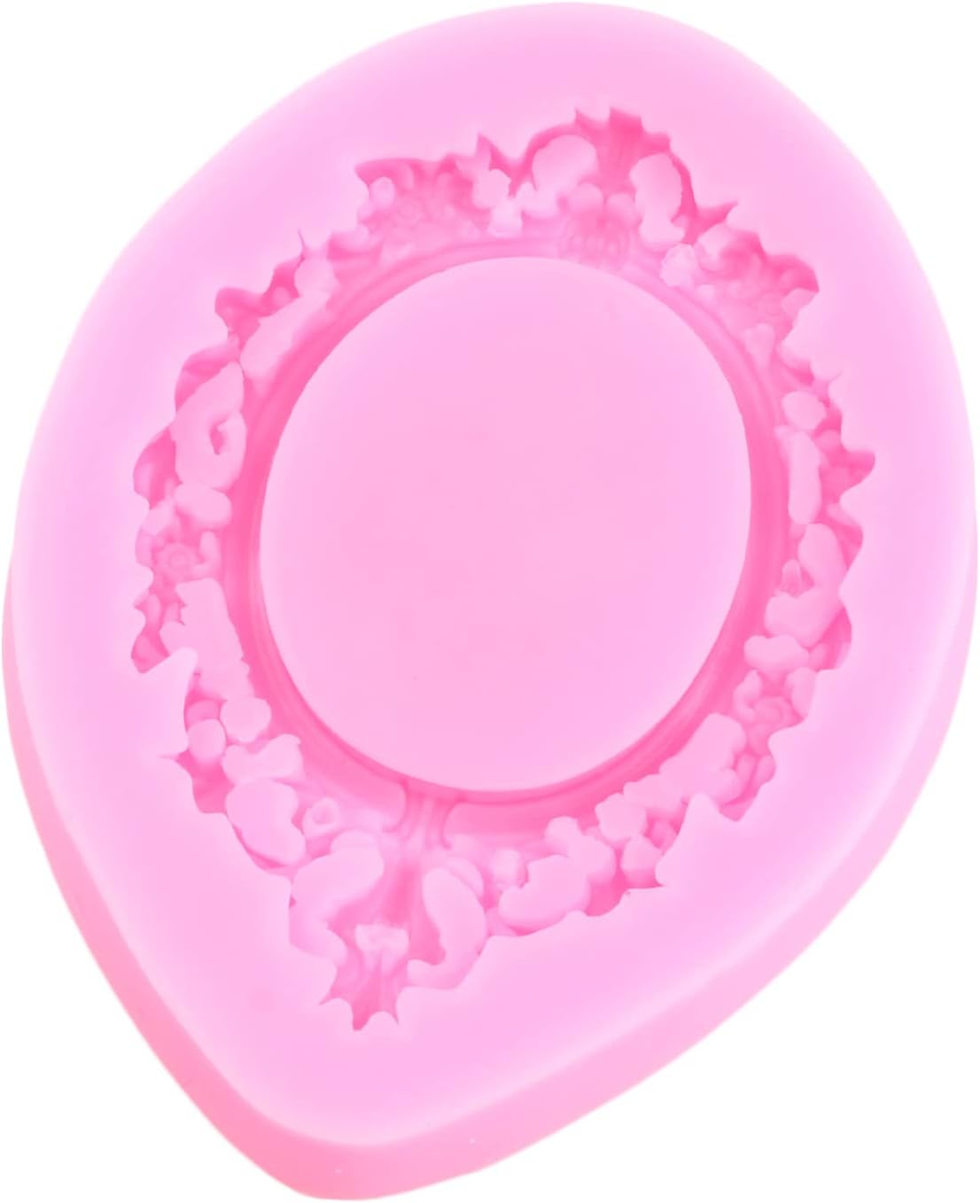 Skiennix Silicone Mold Set - Cinderella Fondant Molds for Cake Decoration | 4-Piece Baroque Photo Frame & Crown Design