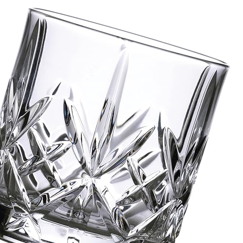 Maxwell Crystal Tumbler Glasses, 11 oz, Set of 4