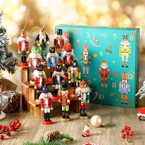 Simgoing Christmas Nutcracker Advent Calendar 2026 - Red & Black Traditional Style