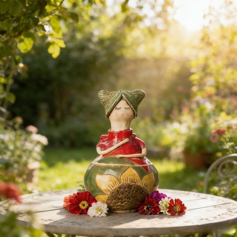 Handmade Garden Fairy Jewelry Box, Whimsical Resin Trinket Organizer