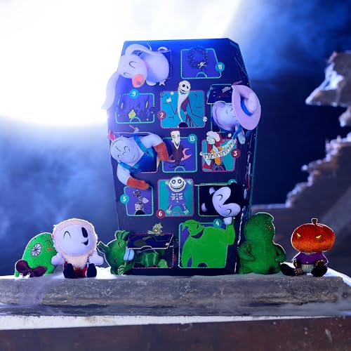 13-Day Coffin Halloween Countdown Calendar with 13 Mini Plush Toys